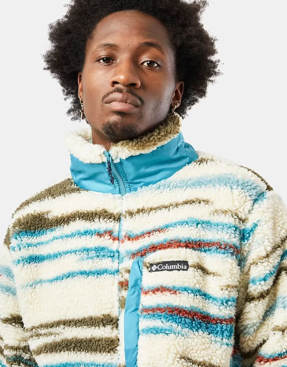 Columbia Winter Pass Print Full Zip Fleece - Chalk Skyscape Print