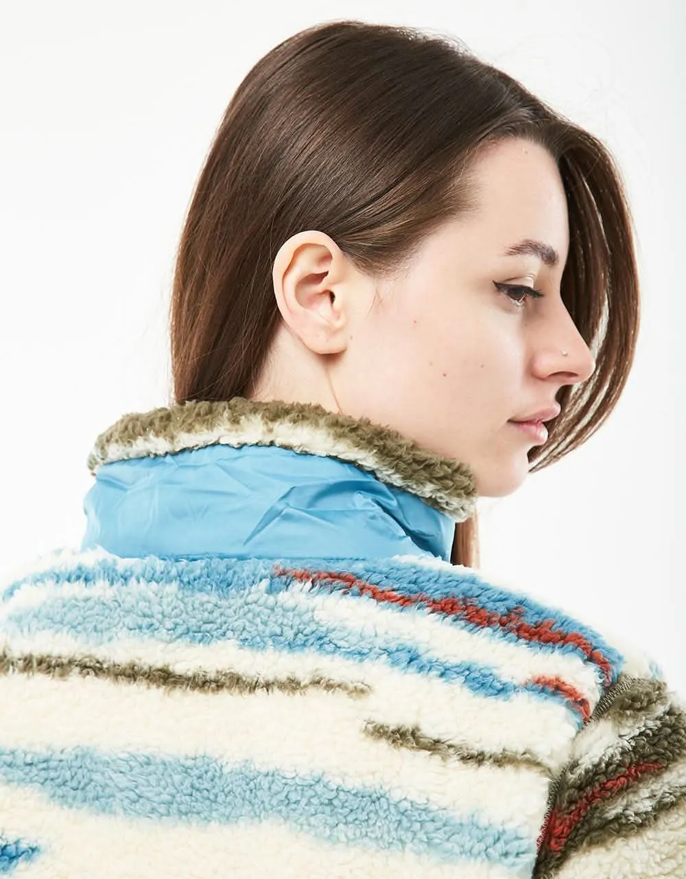 Columbia Winter Pass Print Full Zip Fleece - Chalk Skyscape Print