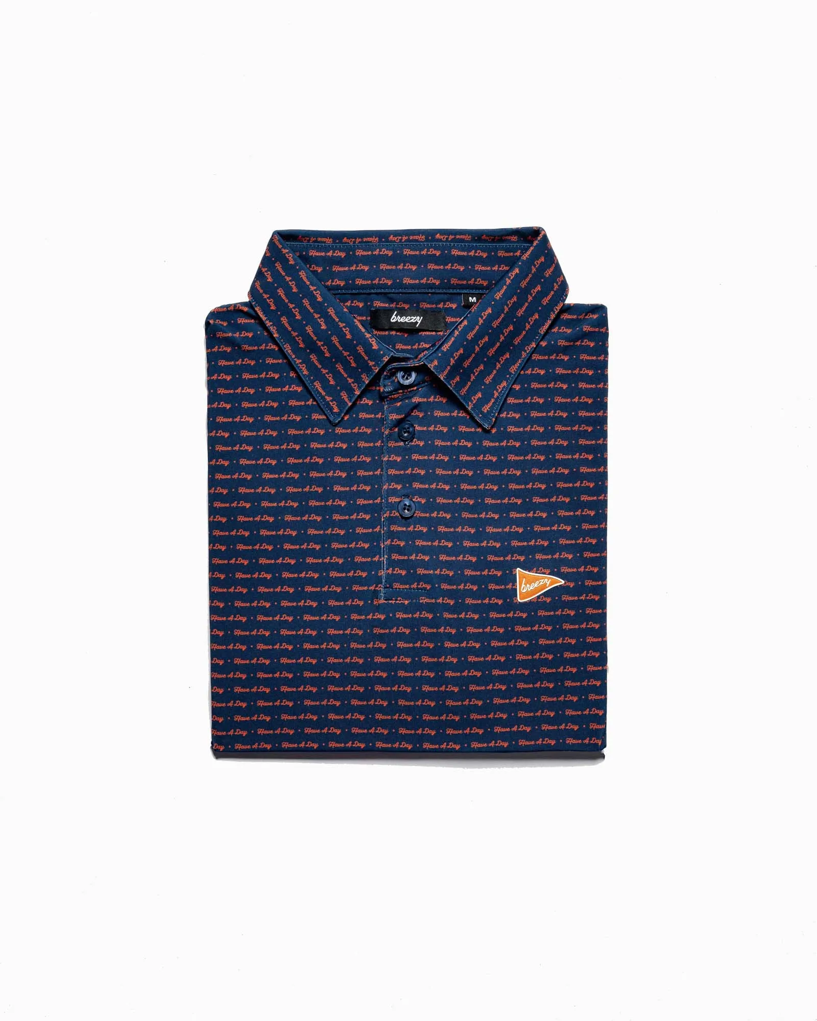 Have A Day Navy & Orange Polo