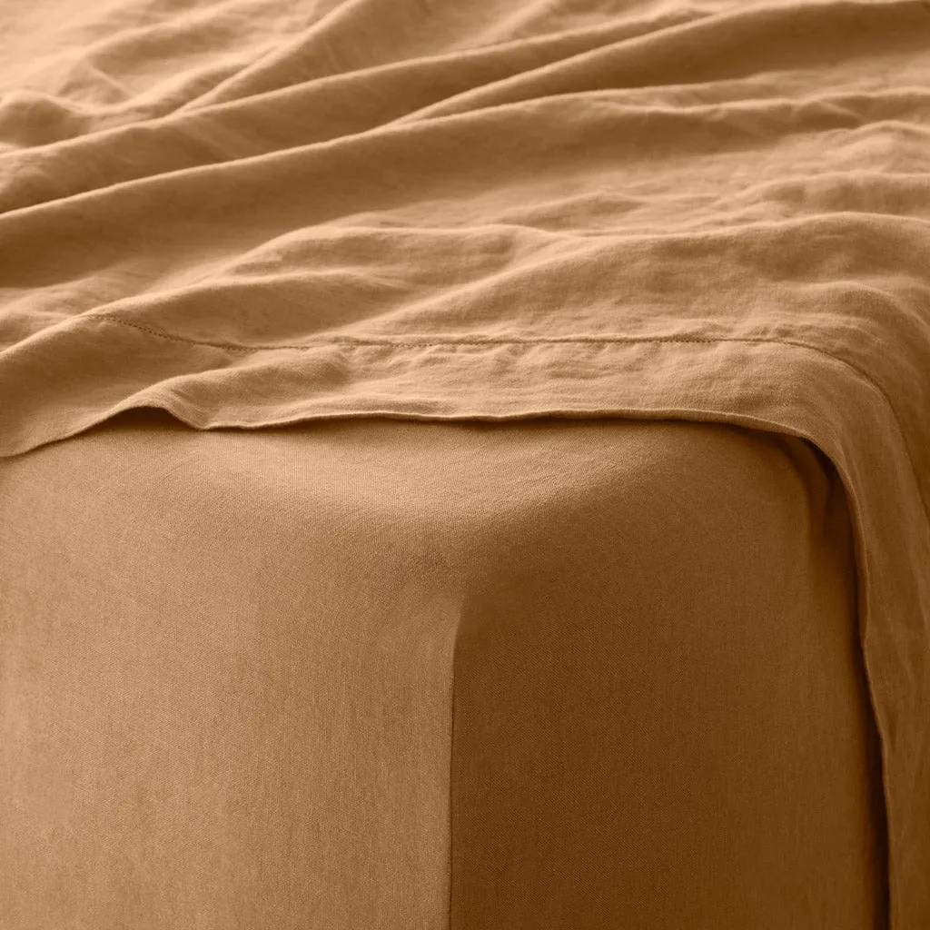 Stonewashed Linen Sheet Set